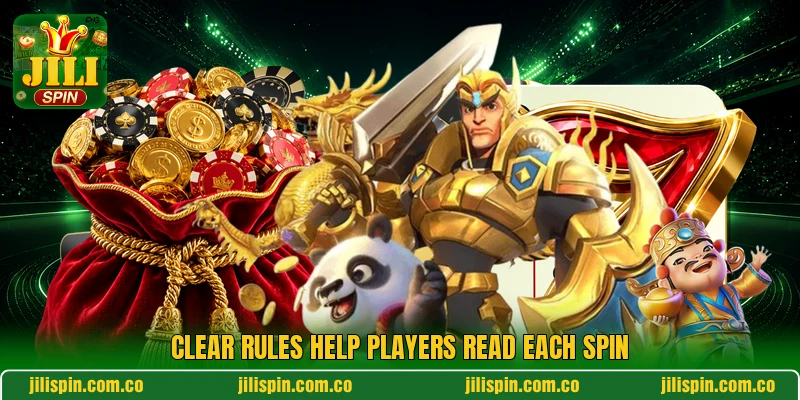 Clear rules help players read each spin