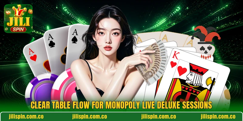 Clear table flow for Monopoly Live Deluxe sessions Clear table flow for Monopoly Live Deluxe sessions