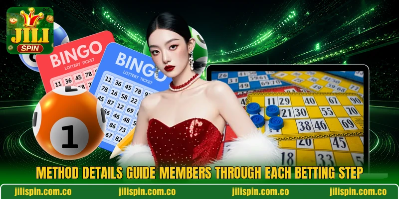 Method details guide members through each betting step Method details guide members through each betting step