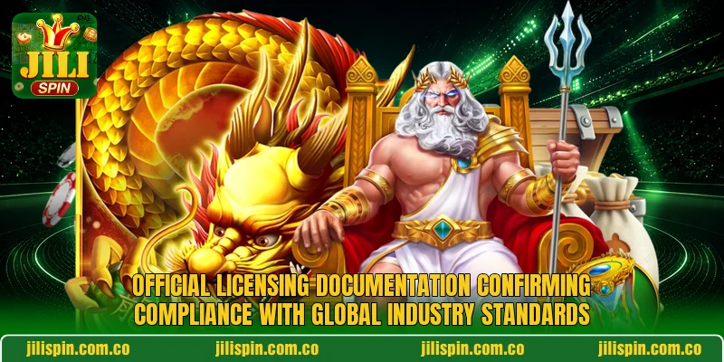 Official licensing documentation confirming compliance with global industry standards Official licensing documentation confirming compliance with global industry standards