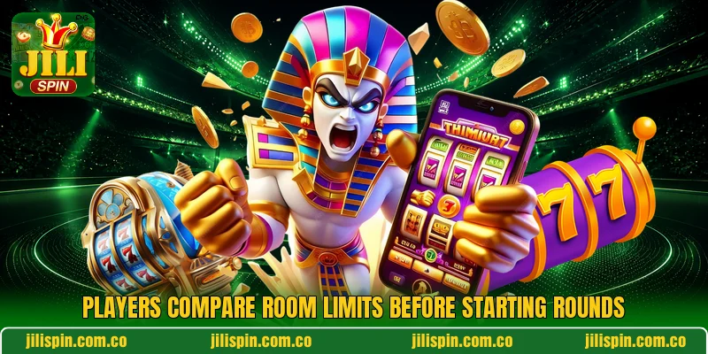 Players compare room limits before starting rounds